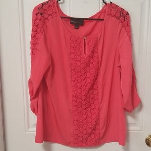 Coral blouse